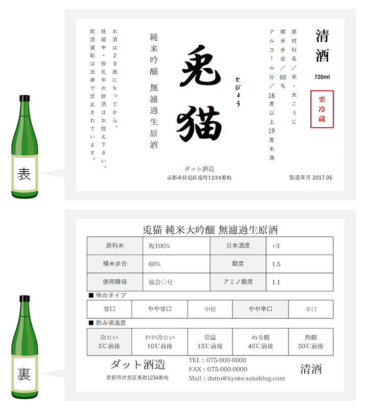 日本酒ラベル